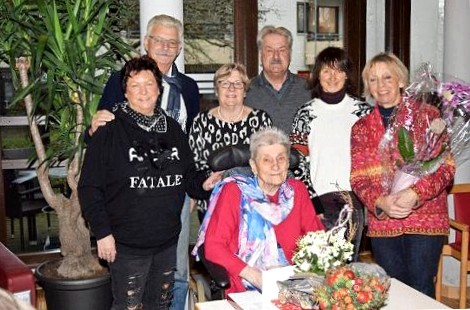 Erna schardt celebrated her 95th birthday. Birthday